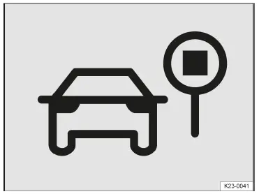 Fig. 1 In the instrument cluster display: Advanced Road Sign Display symbol