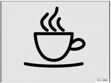 Fig. 1 In the instrument cluster display: Drowsiness Monitor symbol.